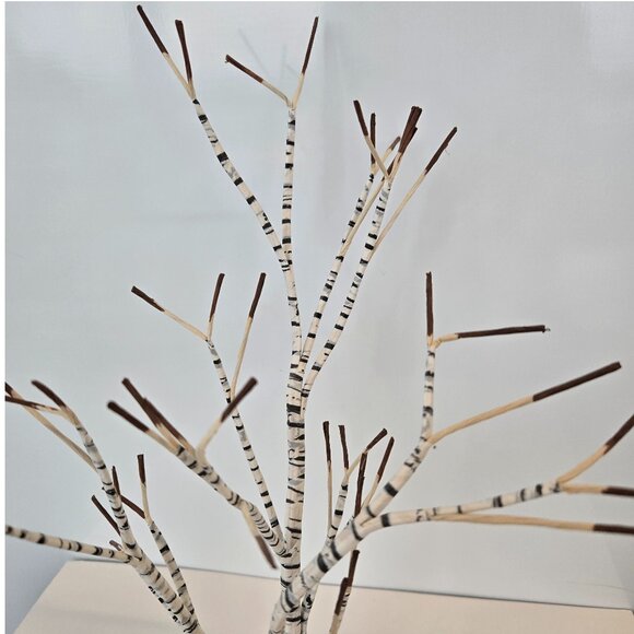 Dept 56 Village Winter 13" White Birch Tree Adjustable - Picture 3 of 5